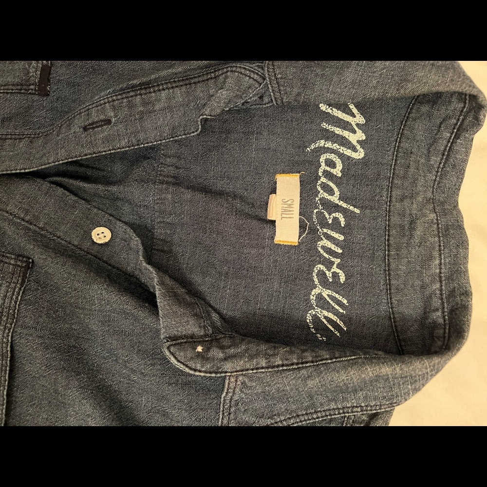 Madewell boyfriend denim shirt